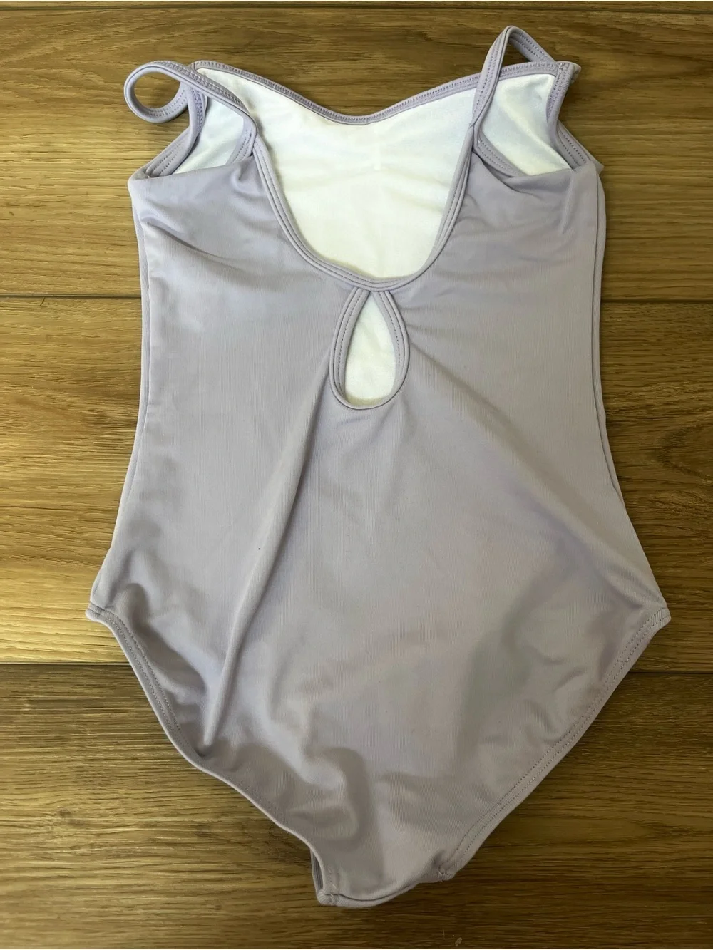 Mirella Lavender Braided-Strap Dance Leotard